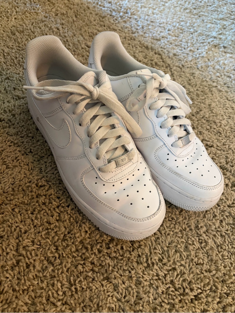 White Nike Air Force 1 Low-Top Women's Sneakers